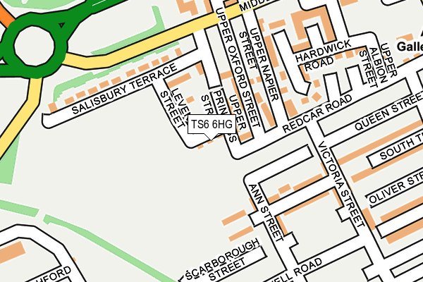 TS6 6HG map - OS OpenMap – Local (Ordnance Survey) TS6 6HG map - OS OpenMap – Local (Ordnance Survey)