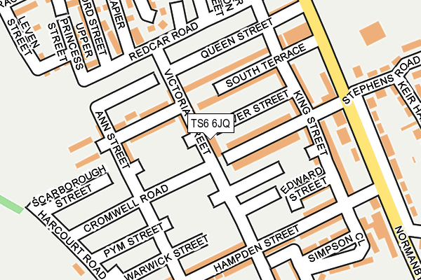 TS6 6JQ map - OS OpenMap – Local (Ordnance Survey) TS6 6JQ map - OS OpenMap – Local (Ordnance Survey)