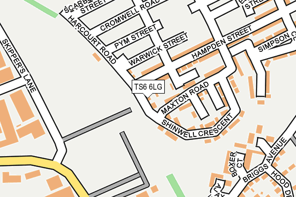 TS6 6LG map - OS OpenMap – Local (Ordnance Survey) TS6 6LG map - OS OpenMap – Local (Ordnance Survey)