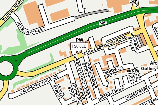TS6 6LU map - OS OpenMap – Local (Ordnance Survey) TS6 6LU map - OS OpenMap – Local (Ordnance Survey)