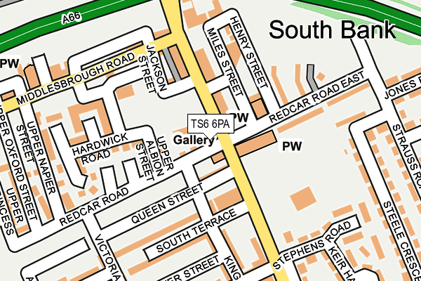 TS6 6PA map - OS OpenMap – Local (Ordnance Survey) TS6 6PA map - OS OpenMap – Local (Ordnance Survey)