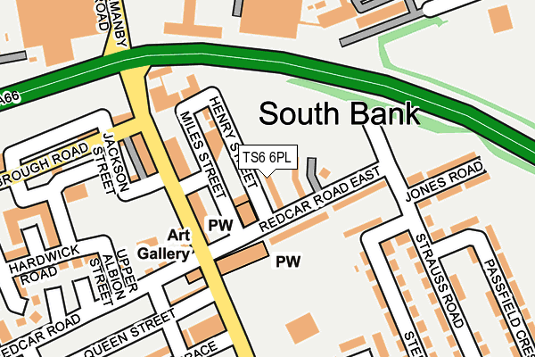 TS6 6PL map - OS OpenMap – Local (Ordnance Survey) TS6 6PL map - OS OpenMap – Local (Ordnance Survey)