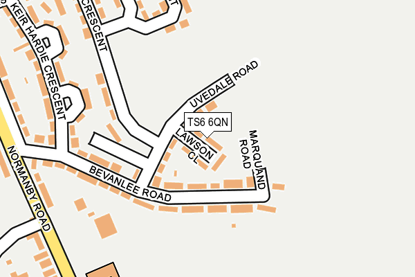 TS6 6QN map - OS OpenMap – Local (Ordnance Survey)