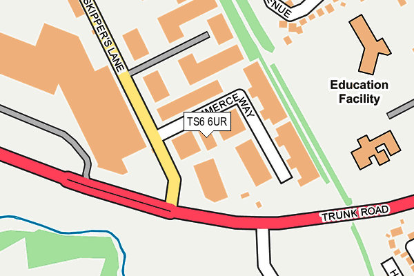 TS6 6UR map - OS OpenMap – Local (Ordnance Survey) TS6 6UR map - OS OpenMap – Local (Ordnance Survey)