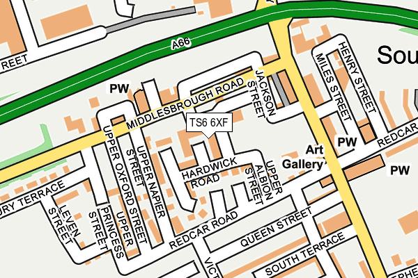 TS6 6XF map - OS OpenMap – Local (Ordnance Survey) TS6 6XF map - OS OpenMap – Local (Ordnance Survey)