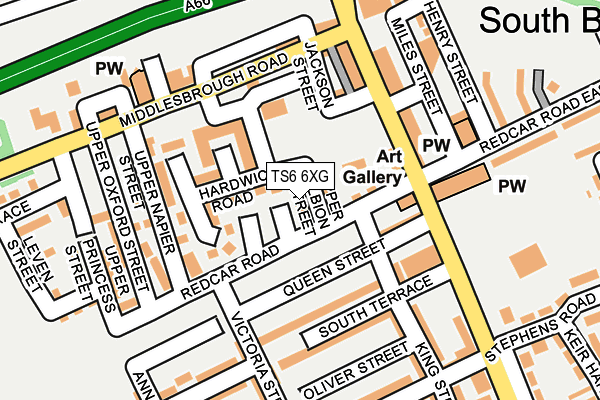 TS6 6XG map - OS OpenMap – Local (Ordnance Survey) TS6 6XG map - OS OpenMap – Local (Ordnance Survey)