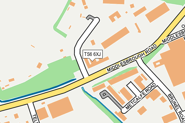 TS6 6XJ map - OS OpenMap – Local (Ordnance Survey) TS6 6XJ map - OS OpenMap – Local (Ordnance Survey)