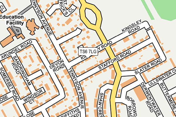 TS6 7LG map - OS OpenMap – Local (Ordnance Survey) TS6 7LG map - OS OpenMap – Local (Ordnance Survey)