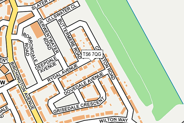 TS6 7QG map - OS OpenMap – Local (Ordnance Survey) TS6 7QG map - OS OpenMap – Local (Ordnance Survey)