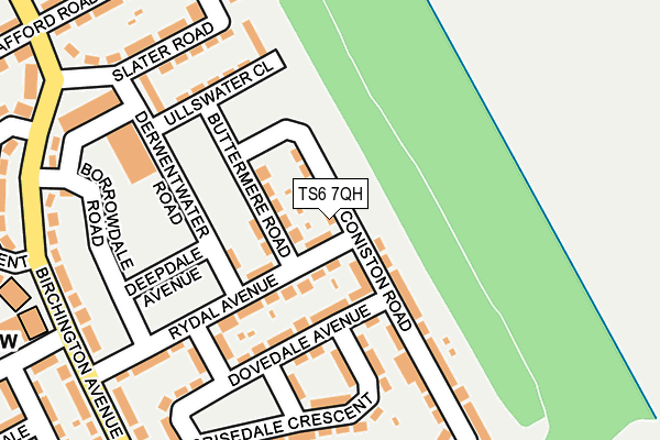TS6 7QH map - OS OpenMap – Local (Ordnance Survey) TS6 7QH map - OS OpenMap – Local (Ordnance Survey)