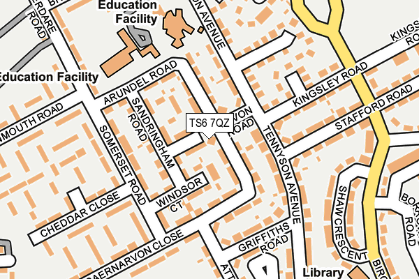 TS6 7QZ map - OS OpenMap – Local (Ordnance Survey) TS6 7QZ map - OS OpenMap – Local (Ordnance Survey)