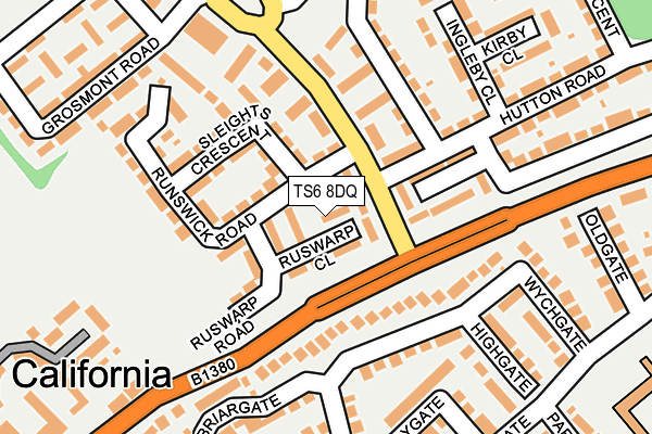 TS6 8DQ map - OS OpenMap – Local (Ordnance Survey) TS6 8DQ map - OS OpenMap – Local (Ordnance Survey)