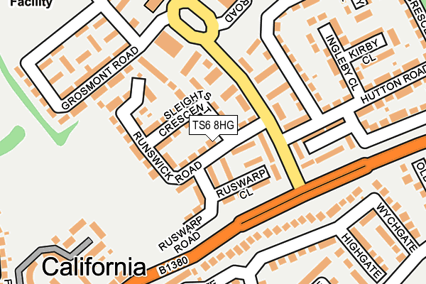 TS6 8HG map - OS OpenMap – Local (Ordnance Survey) TS6 8HG map - OS OpenMap – Local (Ordnance Survey)