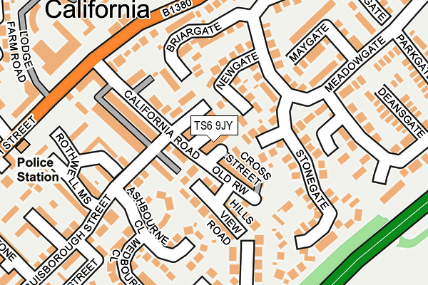 TS6 9JY map - OS OpenMap – Local (Ordnance Survey) TS6 9JY map - OS OpenMap – Local (Ordnance Survey)