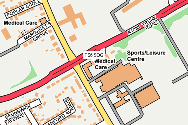TS6 9QG map - OS OpenMap – Local (Ordnance Survey) TS6 9QG map - OS OpenMap – Local (Ordnance Survey)