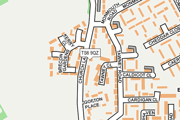 TS6 9QZ map - OS OpenMap – Local (Ordnance Survey) TS6 9QZ map - OS OpenMap – Local (Ordnance Survey)