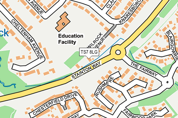 TS7 8LG map - OS OpenMap – Local (Ordnance Survey) TS7 8LG map - OS OpenMap – Local (Ordnance Survey)