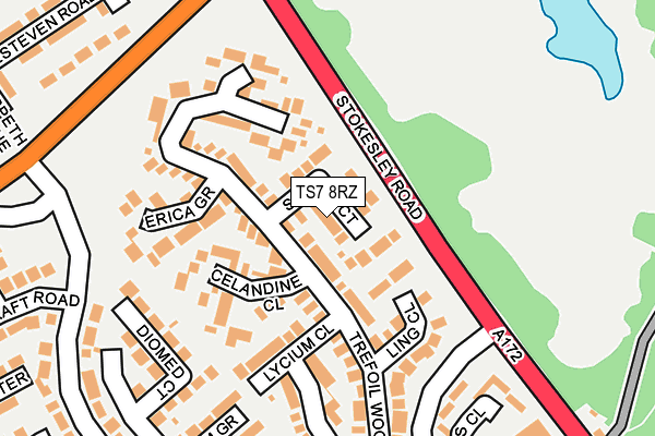 TS7 8RZ map - OS OpenMap – Local (Ordnance Survey) TS7 8RZ map - OS OpenMap – Local (Ordnance Survey)