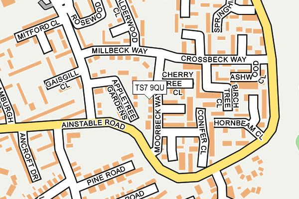 TS7 9QU map - OS OpenMap – Local (Ordnance Survey) TS7 9QU map - OS OpenMap – Local (Ordnance Survey)