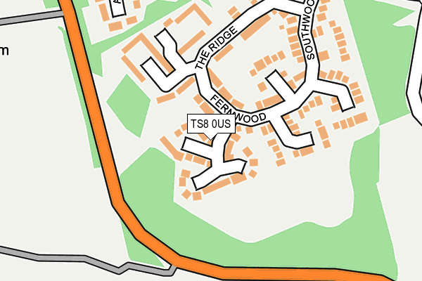 TS8 0US map - OS OpenMap – Local (Ordnance Survey) TS8 0US map - OS OpenMap – Local (Ordnance Survey)