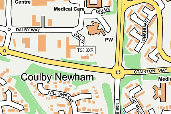 TS8 0XR map - OS OpenMap – Local (Ordnance Survey) TS8 0XR map - OS OpenMap – Local (Ordnance Survey)