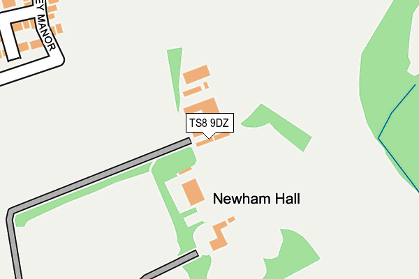 TS8 9DZ map - OS OpenMap – Local (Ordnance Survey) TS8 9DZ map - OS OpenMap – Local (Ordnance Survey)