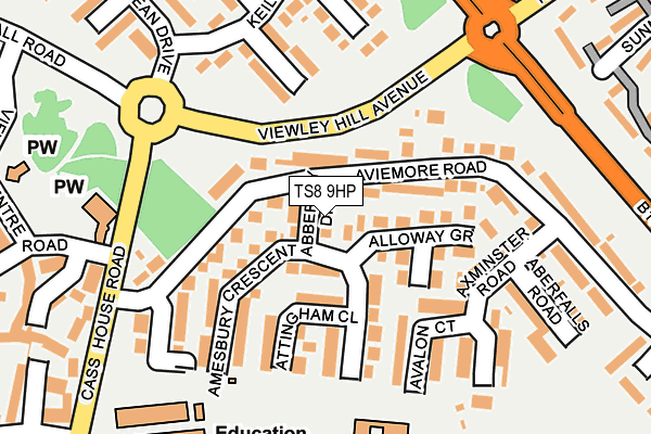 TS8 9HP map - OS OpenMap – Local (Ordnance Survey) TS8 9HP map - OS OpenMap – Local (Ordnance Survey)