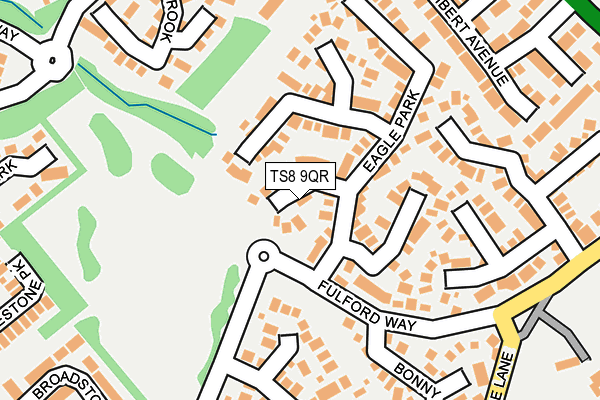 TS8 9QR map - OS OpenMap – Local (Ordnance Survey) TS8 9QR map - OS OpenMap – Local (Ordnance Survey)