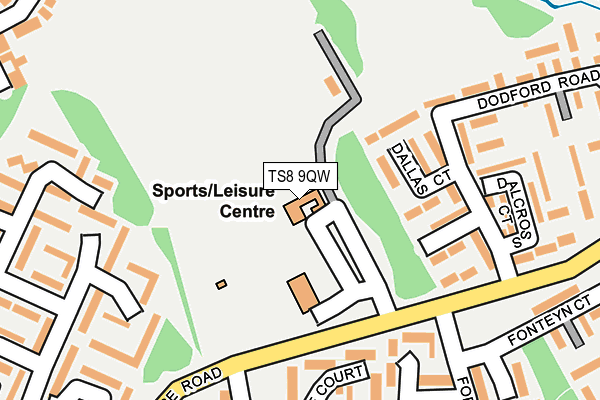 TS8 9QW map - OS OpenMap – Local (Ordnance Survey) TS8 9QW map - OS OpenMap – Local (Ordnance Survey)