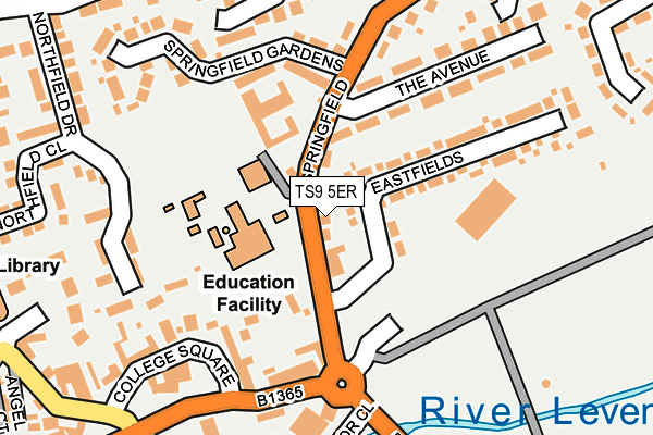 TS9 5ER map - OS OpenMap – Local (Ordnance Survey) TS9 5ER map - OS OpenMap – Local (Ordnance Survey)