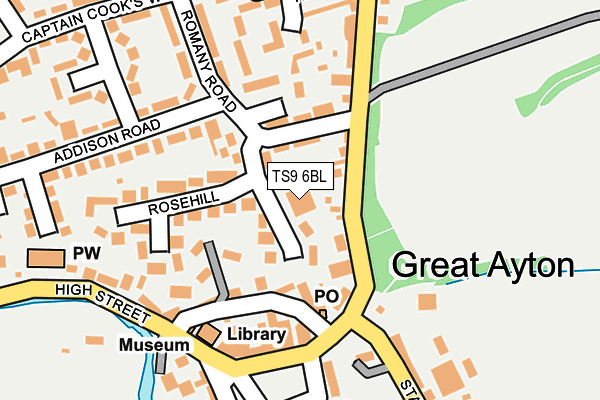 TS9 6BL map - OS OpenMap – Local (Ordnance Survey) TS9 6BL map - OS OpenMap – Local (Ordnance Survey)