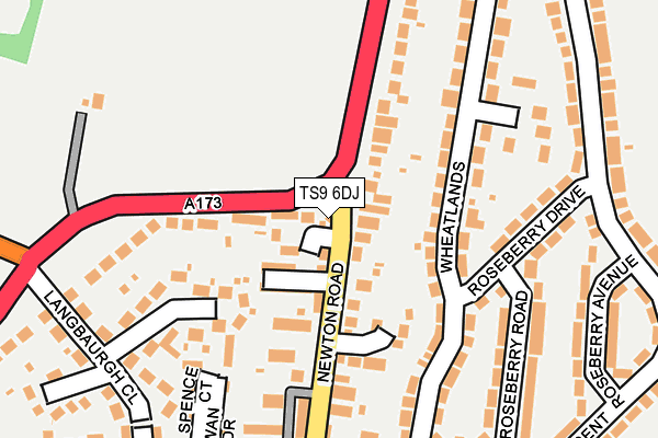 TS9 6DJ map - OS OpenMap – Local (Ordnance Survey) TS9 6DJ map - OS OpenMap – Local (Ordnance Survey)