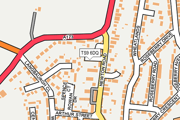 TS9 6DQ map - OS OpenMap – Local (Ordnance Survey) TS9 6DQ map - OS OpenMap – Local (Ordnance Survey)