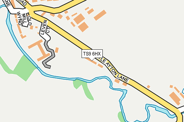 TS9 6HX map - OS OpenMap – Local (Ordnance Survey) TS9 6HX map - OS OpenMap – Local (Ordnance Survey)