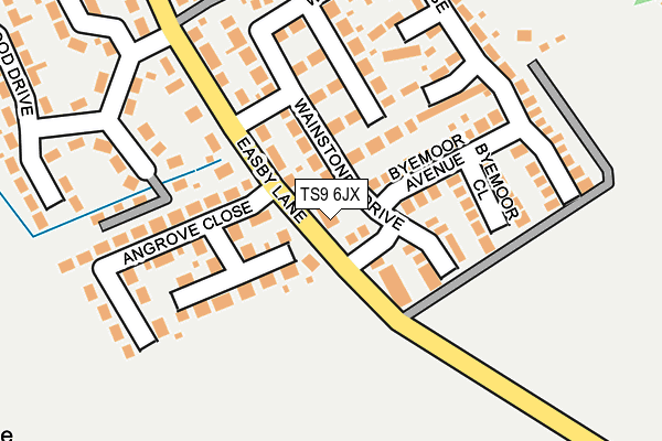 TS9 6JX map - OS OpenMap – Local (Ordnance Survey) TS9 6JX map - OS OpenMap – Local (Ordnance Survey)