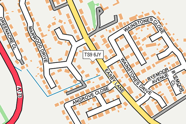 TS9 6JY map - OS OpenMap – Local (Ordnance Survey) TS9 6JY map - OS OpenMap – Local (Ordnance Survey)