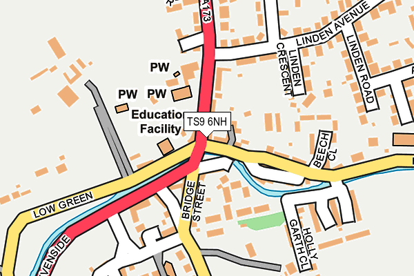 TS9 6NH map - OS OpenMap – Local (Ordnance Survey) TS9 6NH map - OS OpenMap – Local (Ordnance Survey)