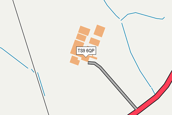 TS9 6QP map - OS OpenMap – Local (Ordnance Survey) TS9 6QP map - OS OpenMap – Local (Ordnance Survey)