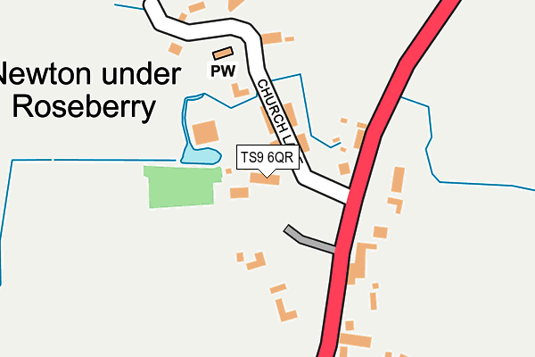 TS9 6QR map - OS OpenMap – Local (Ordnance Survey) TS9 6QR map - OS OpenMap – Local (Ordnance Survey)