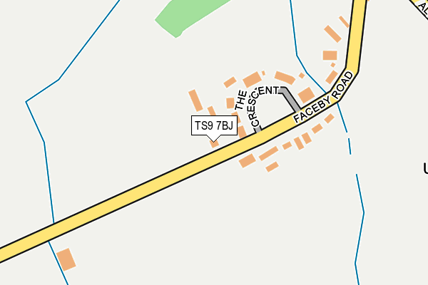 TS9 7BJ map - OS OpenMap – Local (Ordnance Survey) TS9 7BJ map - OS OpenMap – Local (Ordnance Survey)