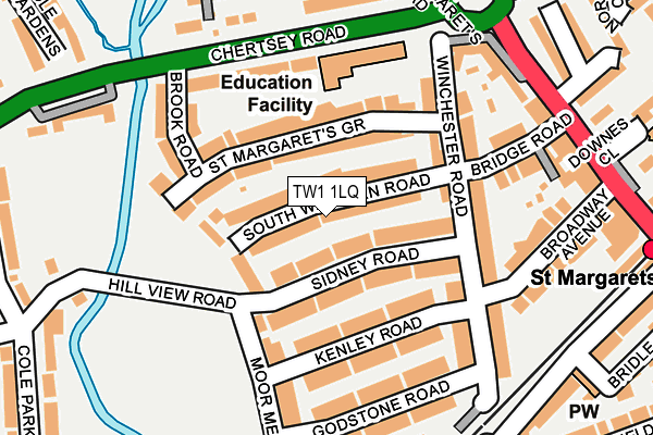 TW1 1LQ map - OS OpenMap – Local (Ordnance Survey) TW1 1LQ map - OS OpenMap – Local (Ordnance Survey)