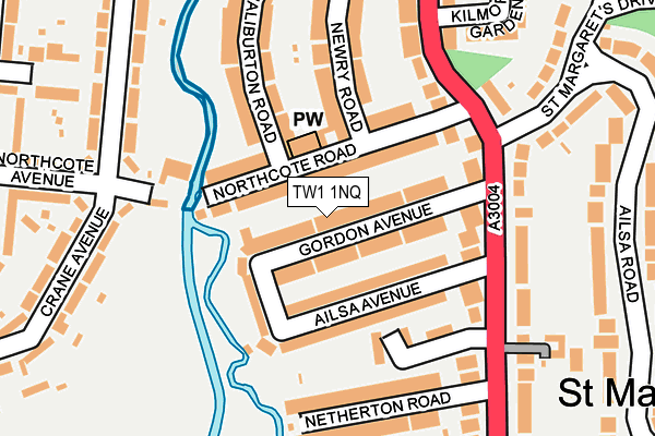 TW1 1NQ map - OS OpenMap – Local (Ordnance Survey) TW1 1NQ map - OS OpenMap – Local (Ordnance Survey)