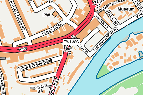 TW1 3SG map - OS OpenMap – Local (Ordnance Survey) TW1 3SG map - OS OpenMap – Local (Ordnance Survey)