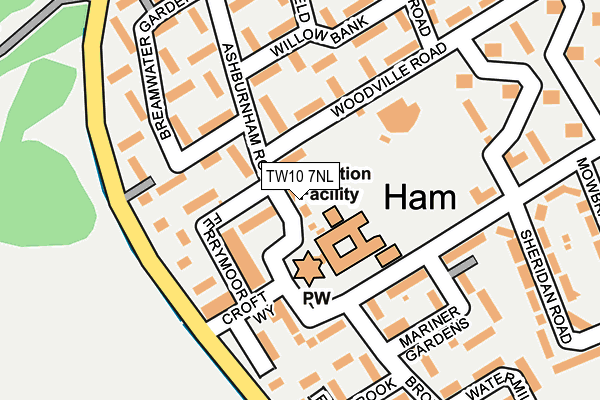 TW10 7NL map - OS OpenMap – Local (Ordnance Survey) TW10 7NL map - OS OpenMap – Local (Ordnance Survey)