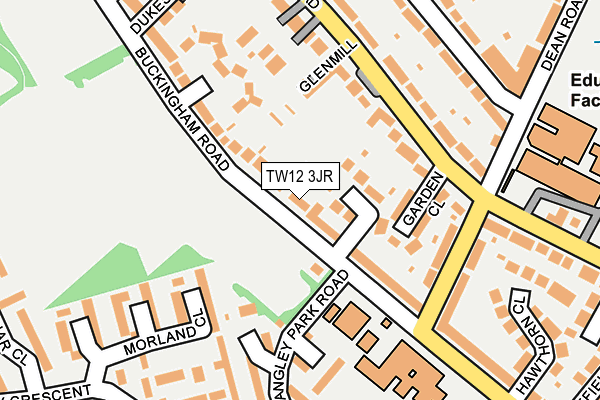 TW12 3JR map - OS OpenMap – Local (Ordnance Survey) TW12 3JR map - OS OpenMap – Local (Ordnance Survey)