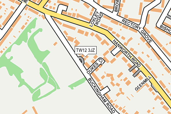 TW12 3JZ map - OS OpenMap – Local (Ordnance Survey) TW12 3JZ map - OS OpenMap – Local (Ordnance Survey)