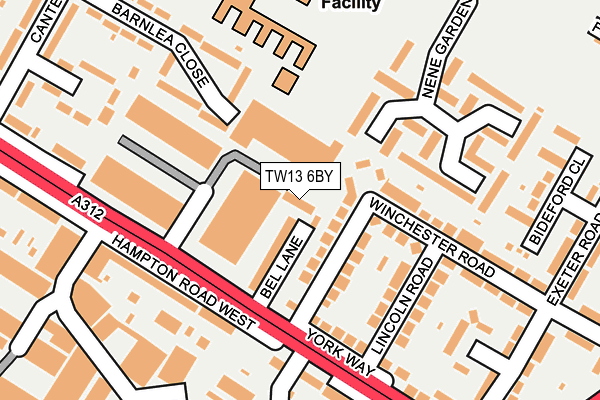 TW13 6BY map - OS OpenMap – Local (Ordnance Survey) TW13 6BY map - OS OpenMap – Local (Ordnance Survey)