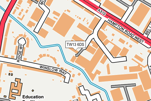 TW13 6DS map - OS OpenMap – Local (Ordnance Survey) TW13 6DS map - OS OpenMap – Local (Ordnance Survey)
