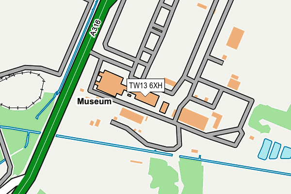 TW13 6XH map - OS OpenMap – Local (Ordnance Survey) TW13 6XH map - OS OpenMap – Local (Ordnance Survey)
