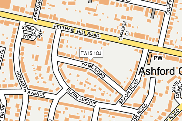 TW15 1QJ map - OS OpenMap – Local (Ordnance Survey) TW15 1QJ map - OS OpenMap – Local (Ordnance Survey)
